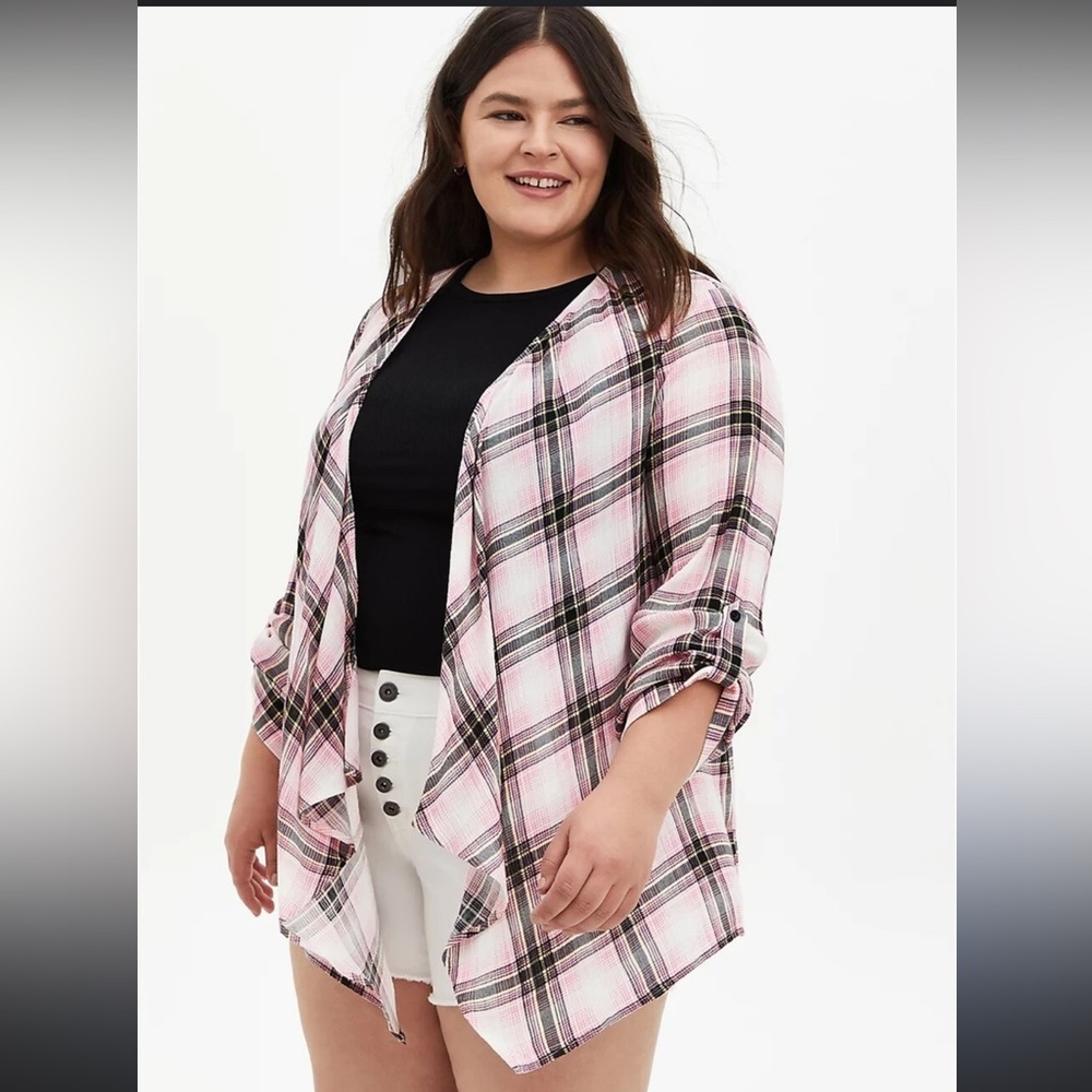Torrid Pink Plaid Camisole Top